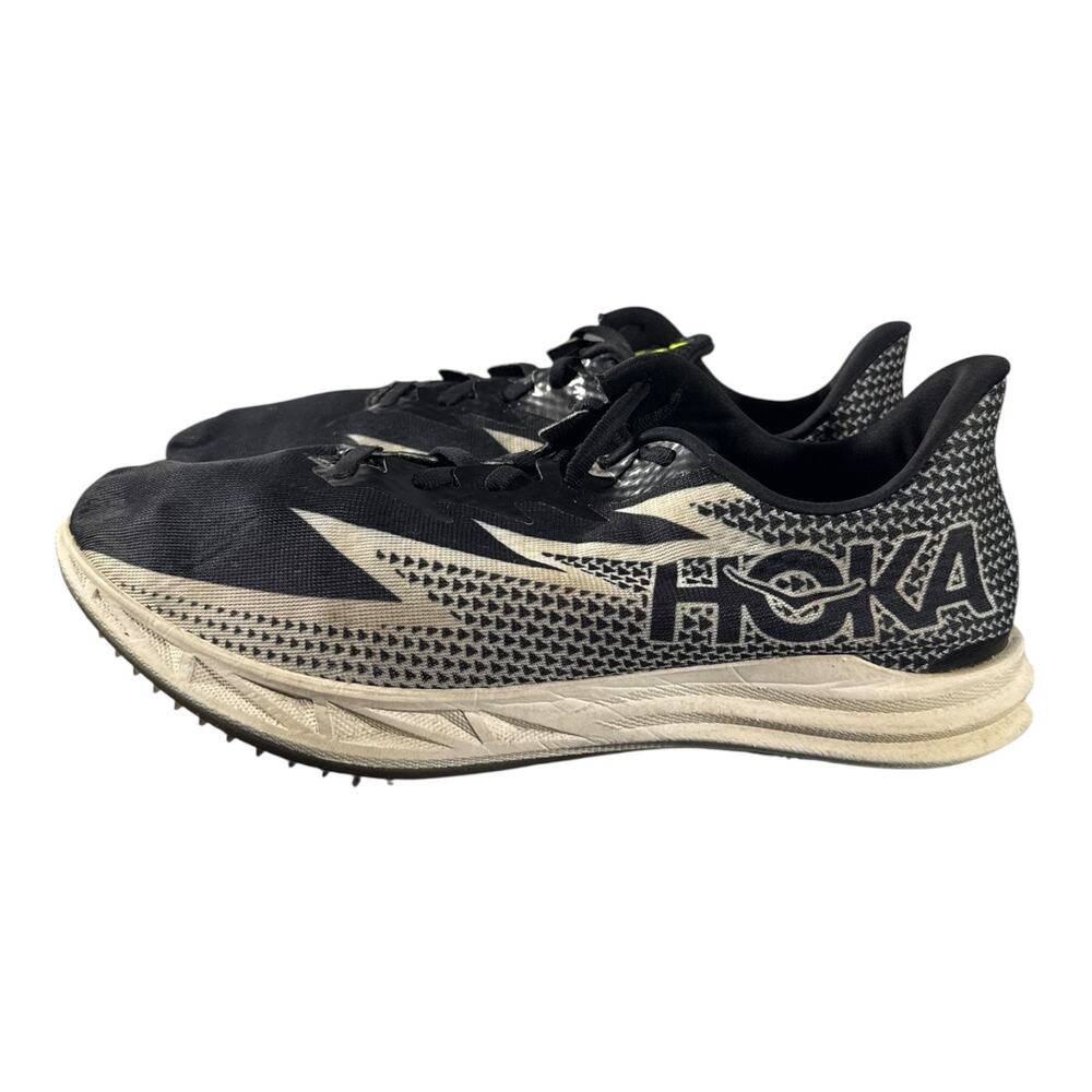Hoka One Men’s Crescendo MD Black Running Track Sneakers 1134520 BWHT Size 12 W - Picture 5 of 10